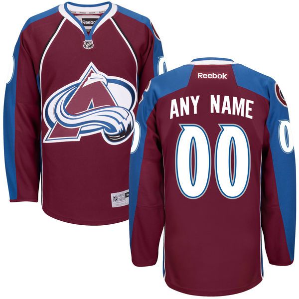 Men Colorado Avalanche Reebok Maroon Custom Home Premier NHL Jersey->customized nhl jersey->Custom Jersey